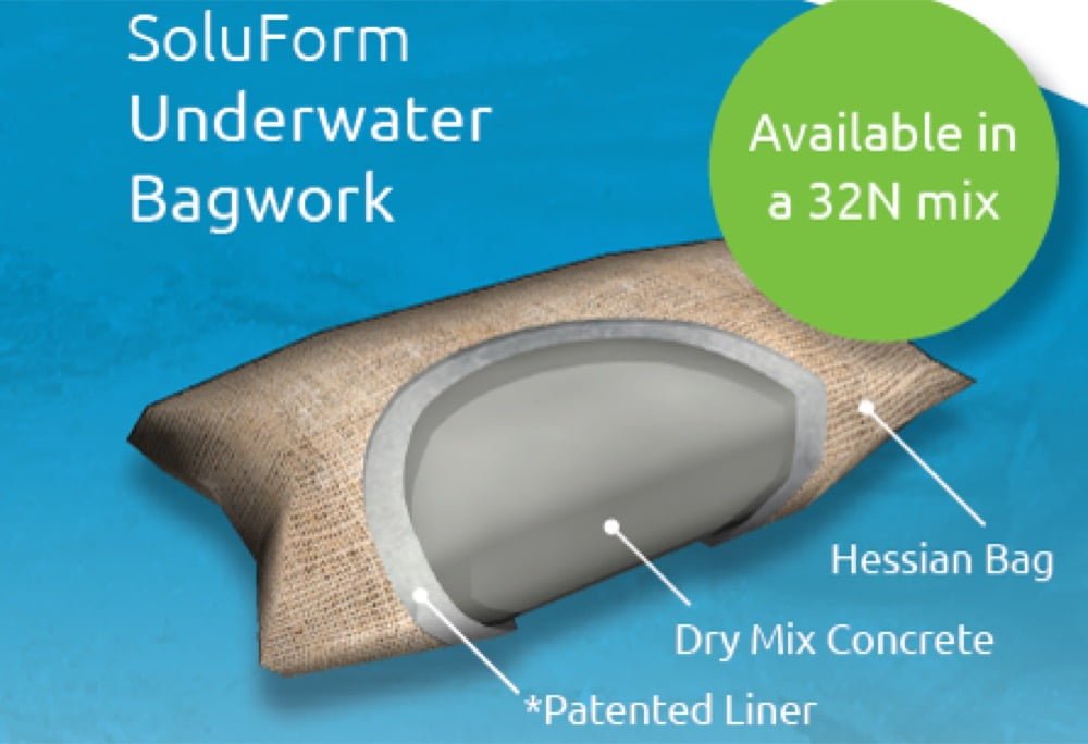 Soluform Underwater Concrete Bagwork - 20kg - Gridforce